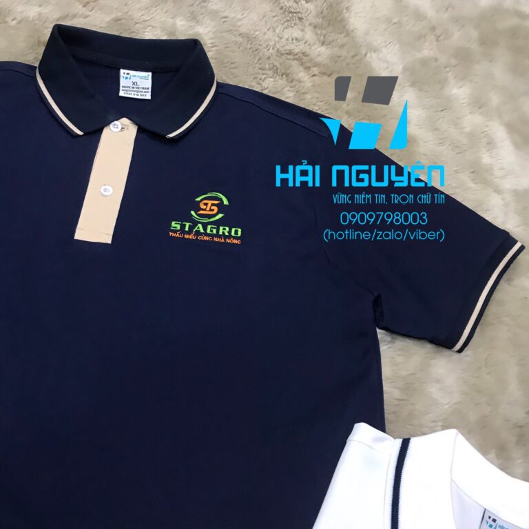 áo thun đồng phục cổ trụ cao cấp chất lượng tại TP.HCM - hainguyengroup.vn