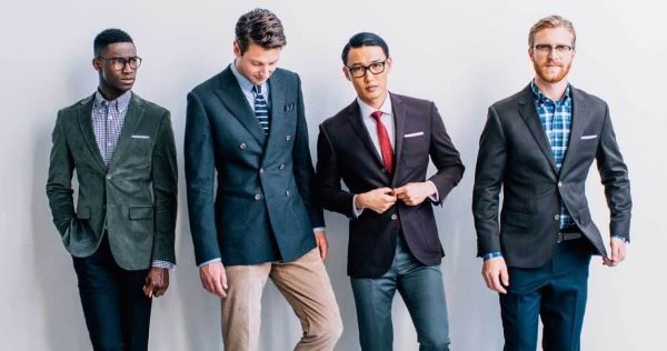 Phối đồ nam gầy cùng với suit, blazer hoặc sport jacket