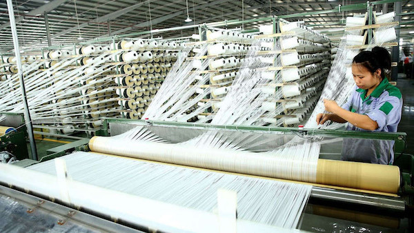 Quy trình dệt vải thun tăm