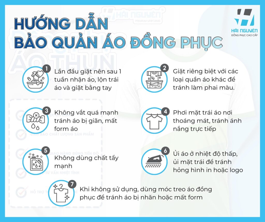 Các bước bảo quản áo thun đúng cách