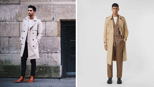 Phối trench coats và chelsea boots