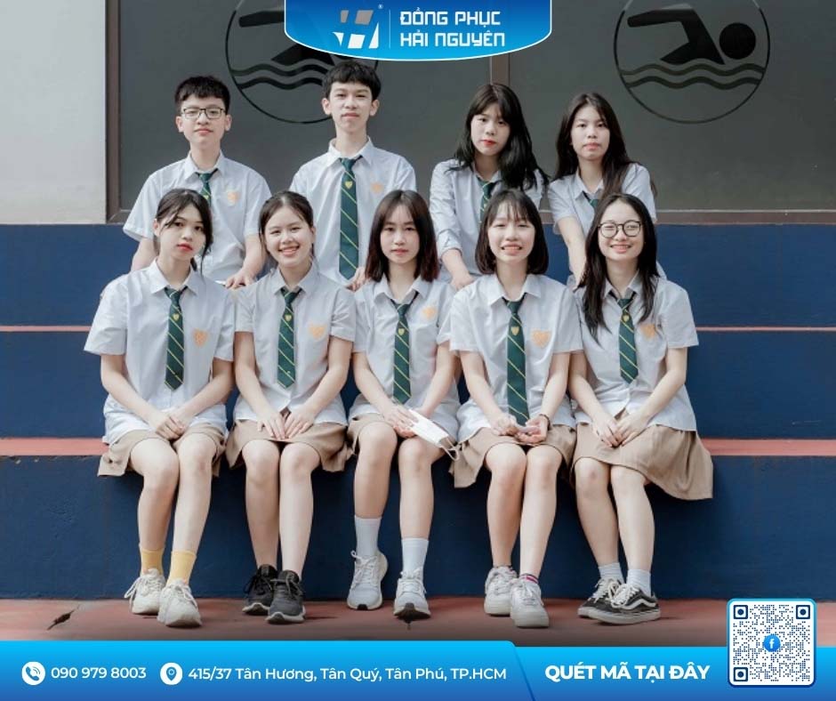 Mẫu áo sơ mi học sinh cấp 2