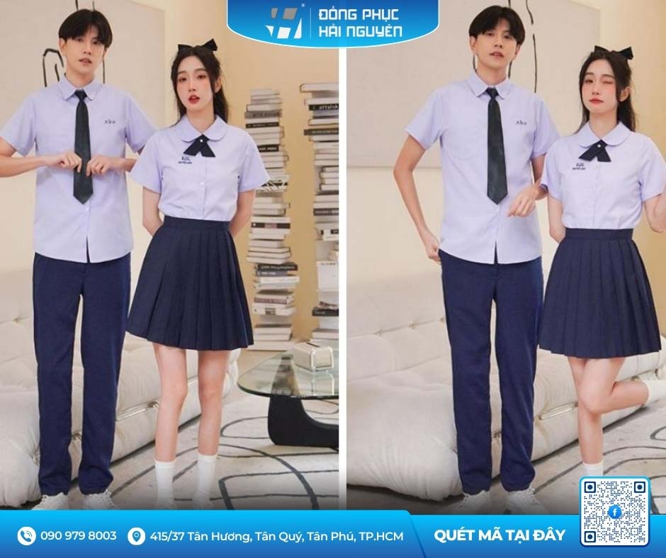 Những yếu tố cần đảm bảo khi may áo sơ mi đồng phục học sinh