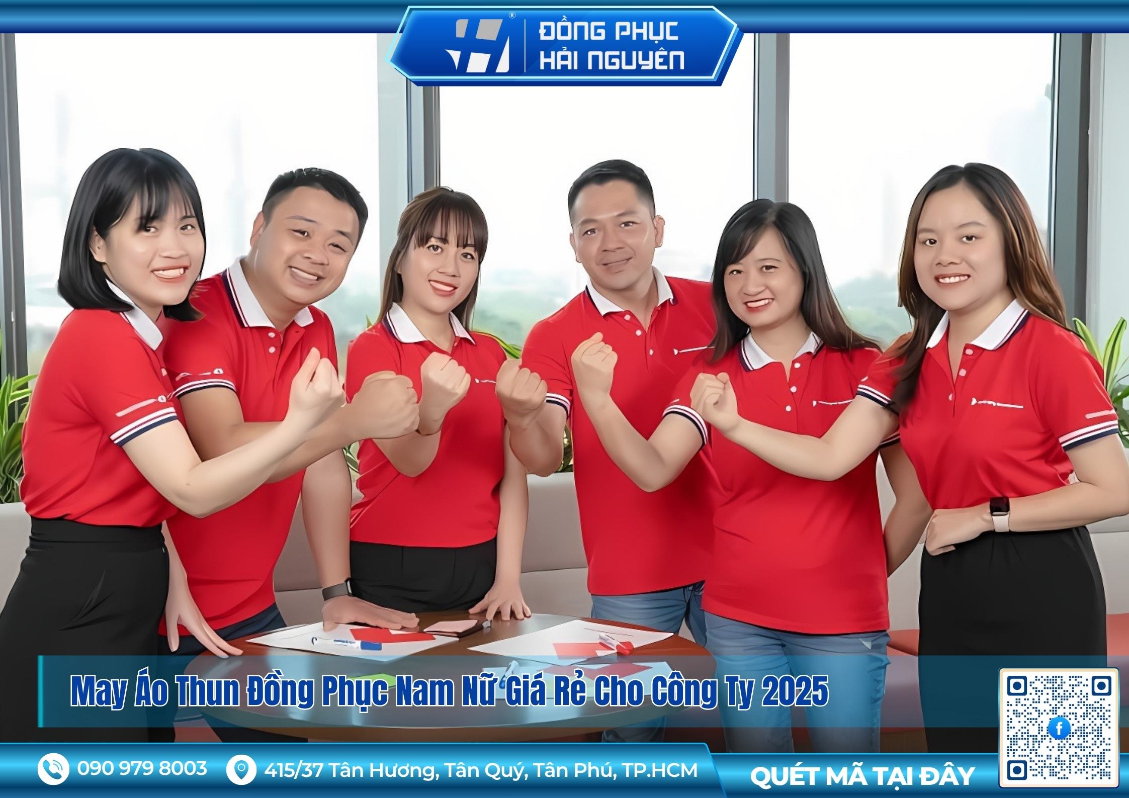 Đặt may áo thun đồng phục nam nữ 2025