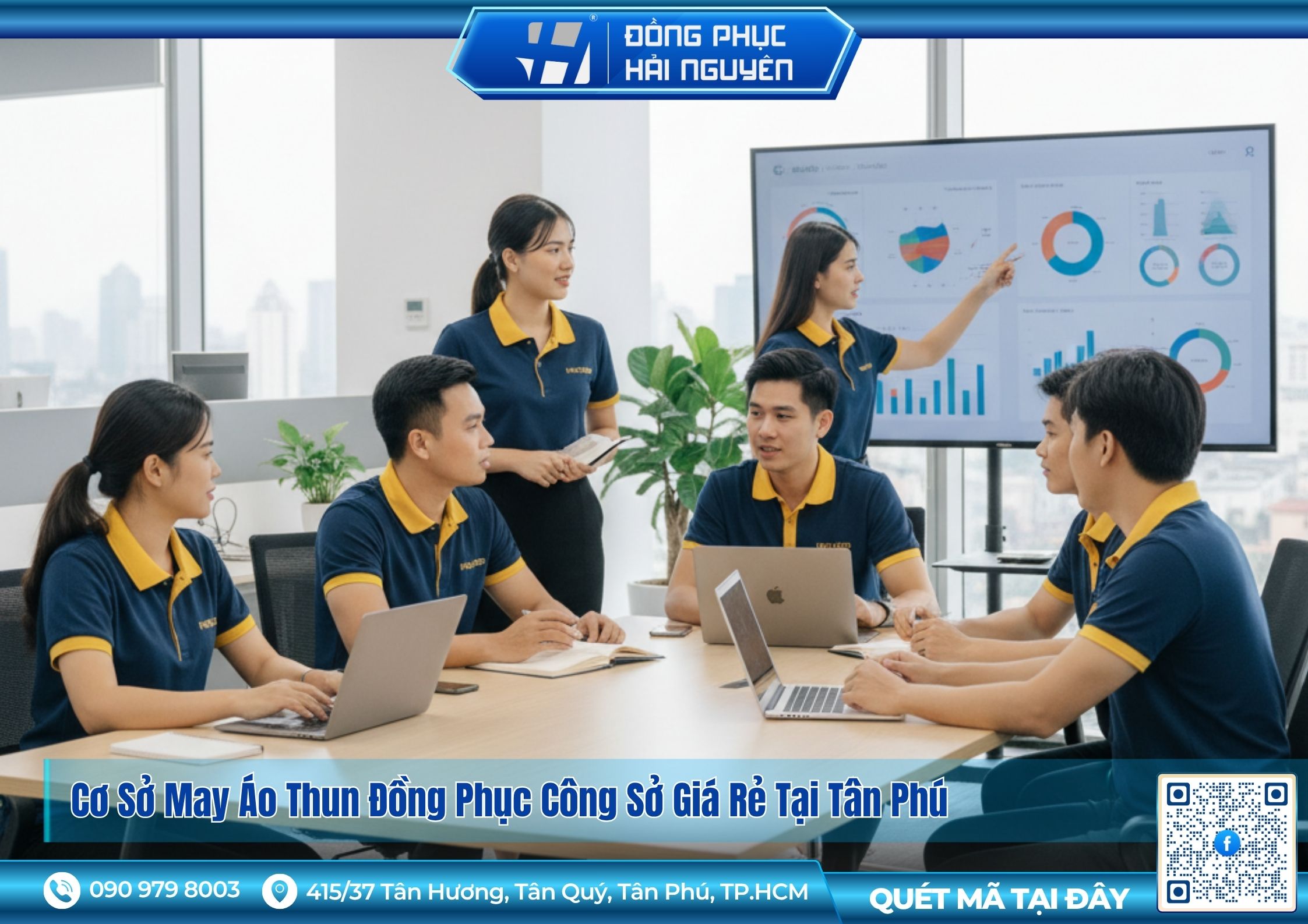 May áo thun đồng phục công sở giá rẻ