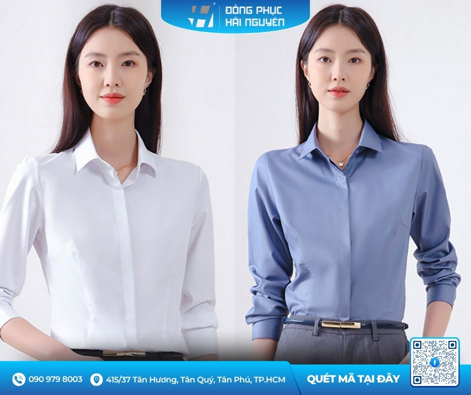 May áo sơ mi đồng phục văn phòng