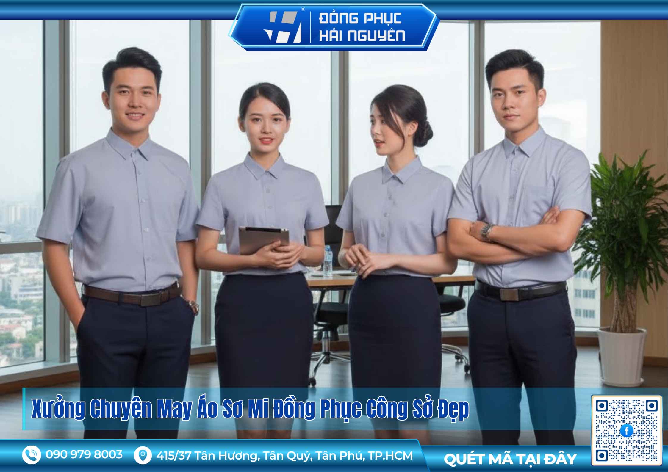 Xưởng May Áo Sơ Mi Đồng Phục Công Sở Đẹp