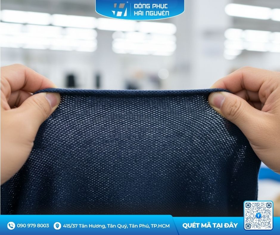 Chất liệu áo thun polo phải có độ co giãn tốt để mặc được thoải mái