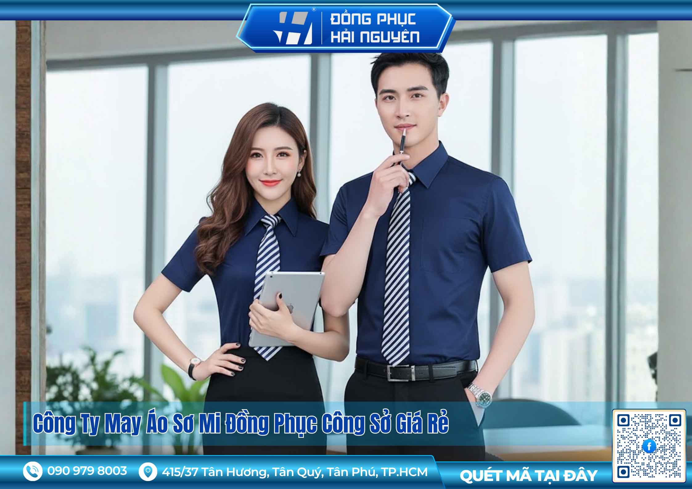 Đặt may áo sơ mi đồng phục công sở giá rẻ, chất lượng cao, thiết kế theo yêu cầu tại xưởng uy tín. Liên hệ ngay để được tư vấn và nhận báo giá nhanh chóng.