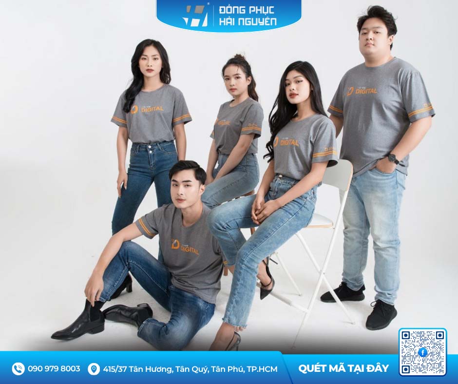 Mẫu áo cổ tròn đồng phục