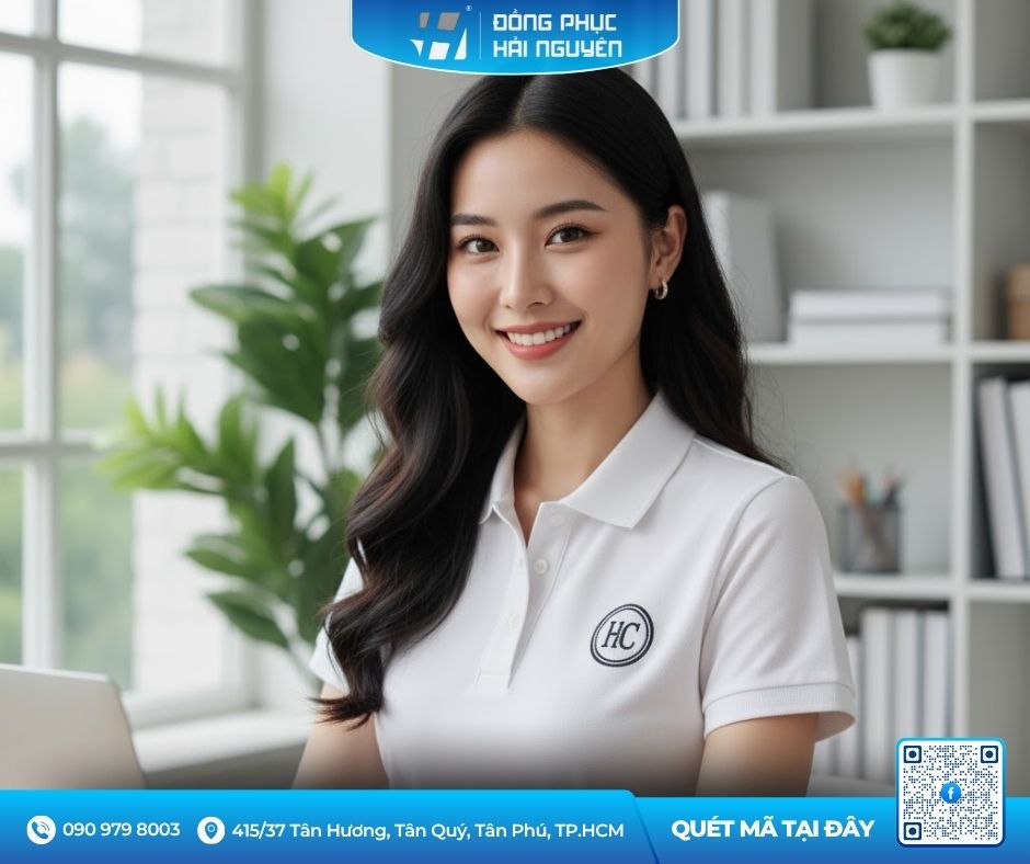 Đồng phục áo thun trắng cho nhân viên